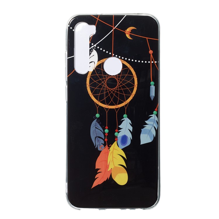 Noctilucent IMD TPU Case for Xiaomi Redmi Note 8 - Feather Dream Catcher-3