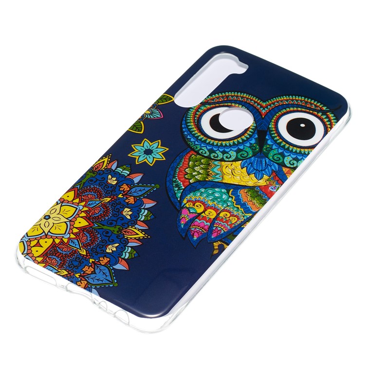 Noctilucent IMD TPU Case for Xiaomi Redmi Note 8 - Owl Pattern-4