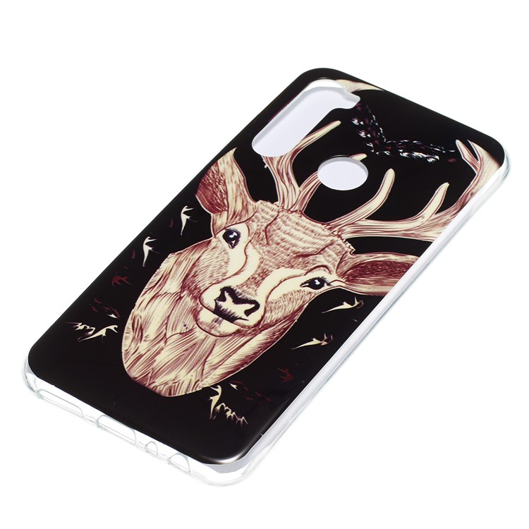 Noctilucent IMD TPU Case for Xiaomi Redmi Note 8 - Elk Pattern-4