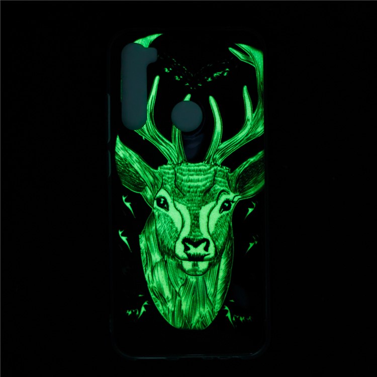 Noctilucent IMD TPU Case for Xiaomi Redmi Note 8 - Elk Pattern-7