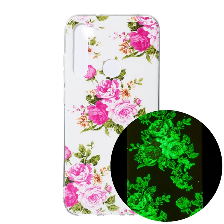 Noctilucent IMD TPU Case for Xiaomi Redmi Note 8 - Vivid Flowers-1