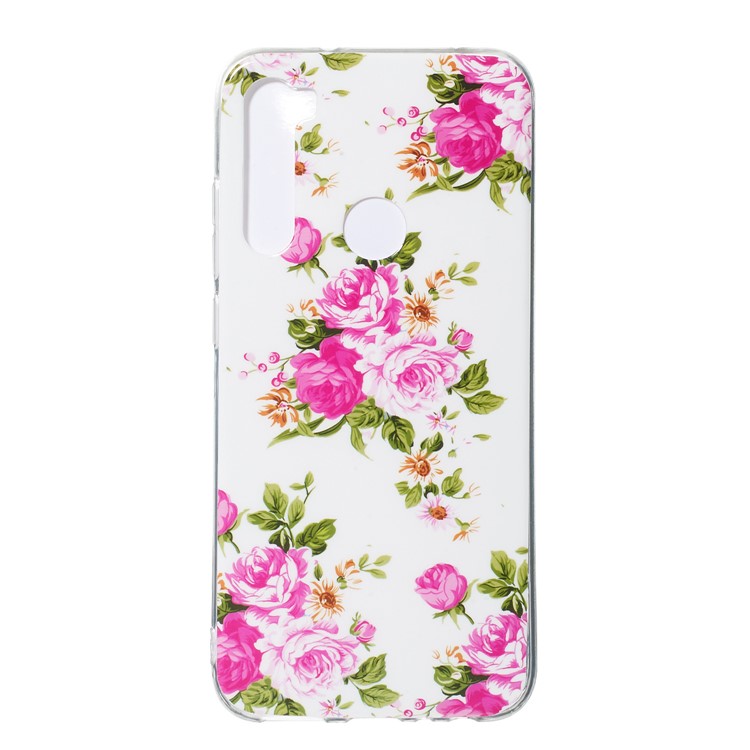 Noctilucent IMD TPU Case for Xiaomi Redmi Note 8 - Vivid Flowers-3