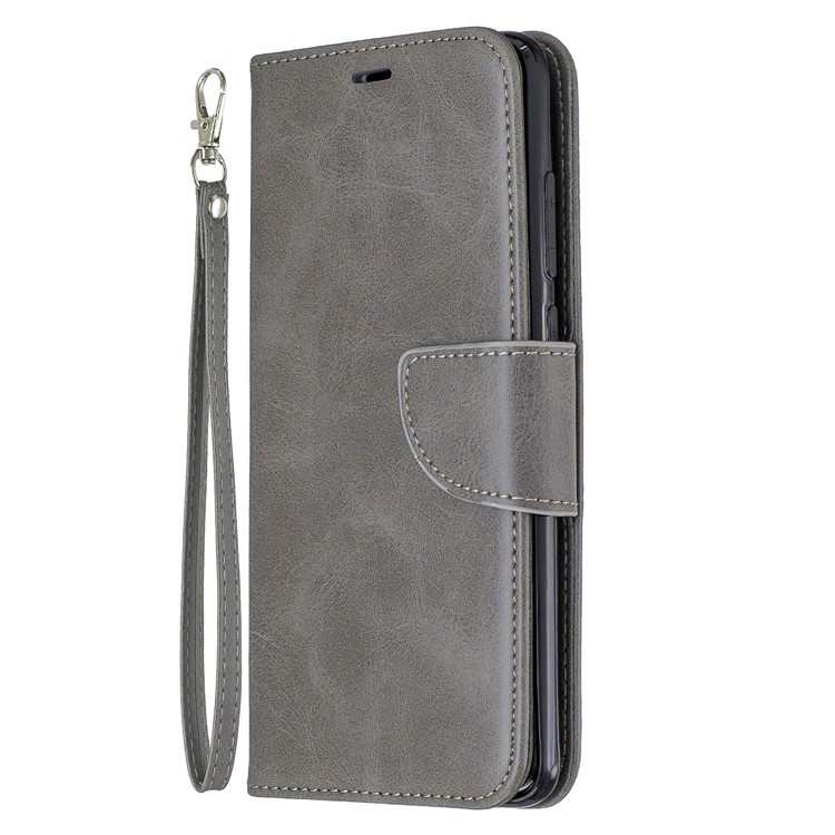 For Xiaomi Redmi Note 8 Pro PU Leather Wallet Stand Phone Shell - Grey-2