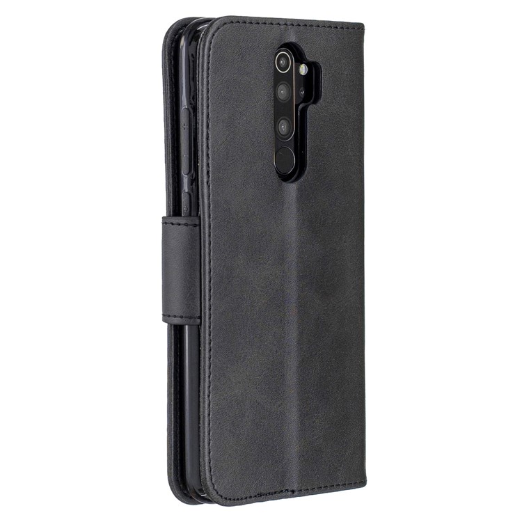 For Xiaomi Redmi Note 8 Pro PU Leather Wallet Stand Phone Shell - Black-3
