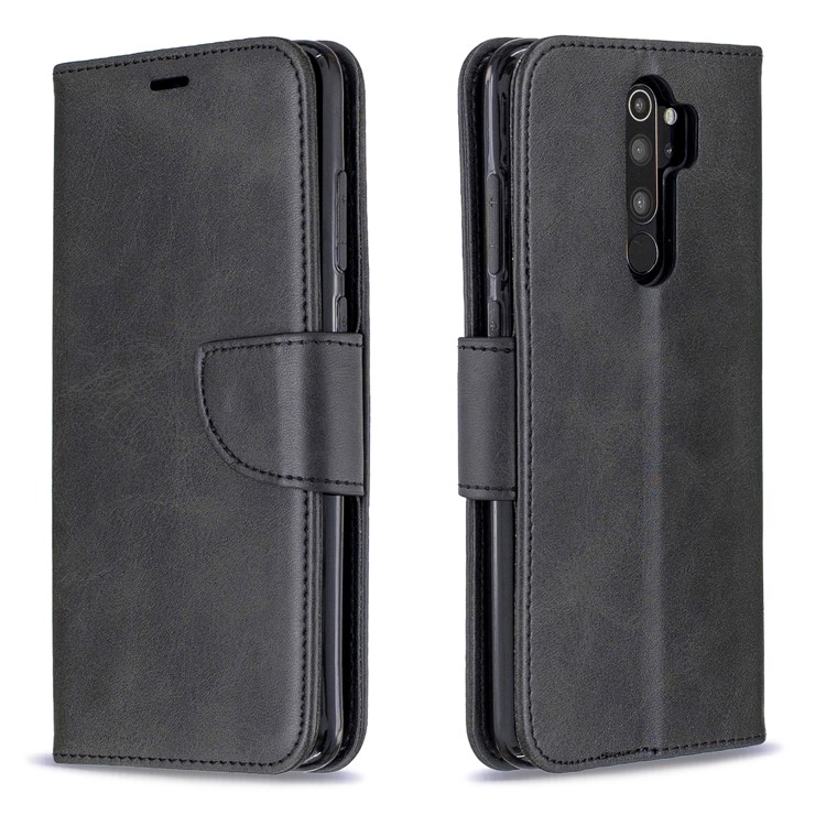 For Xiaomi Redmi Note 8 Pro PU Leather Wallet Stand Phone Shell - Black-4