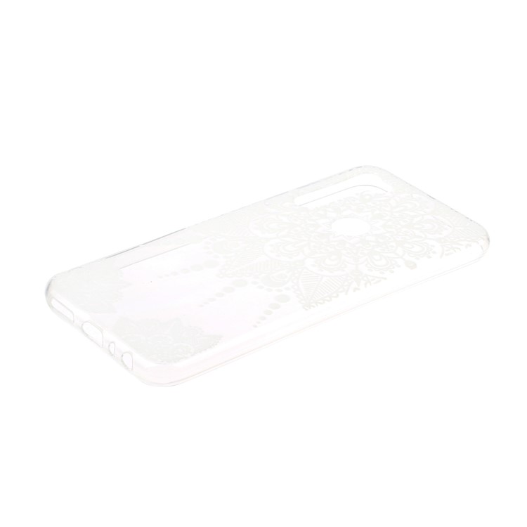 Embossed Rubberized TPU Phone Case for Xiaomi Redmi Note 8 - Mandala-2