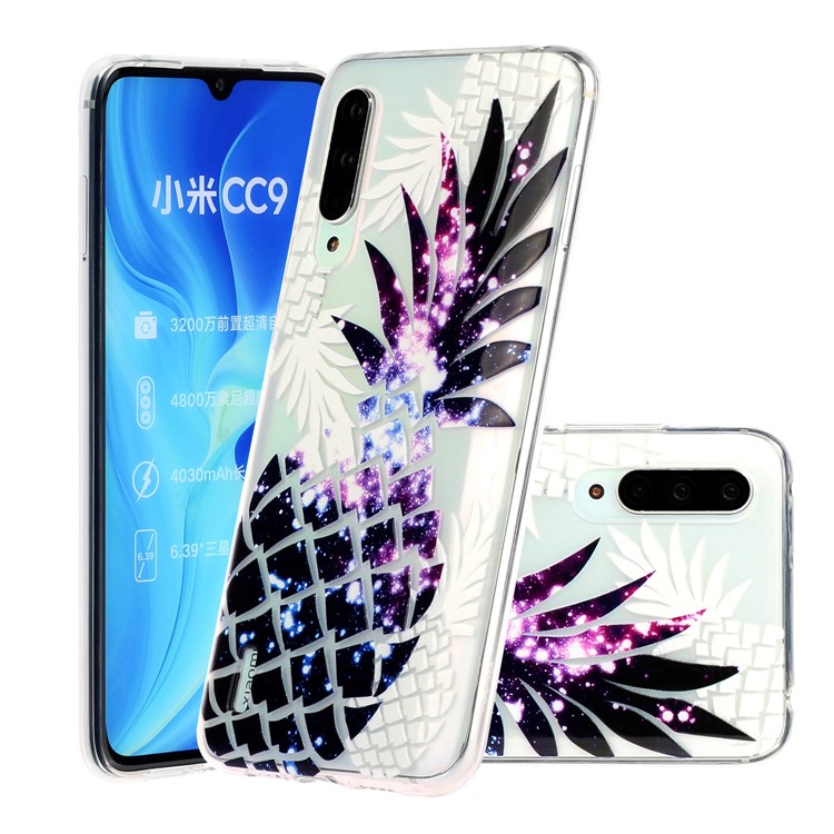 Embossed Pattern TPU Case for Xiaomi Mi CC9e/Mi A3 - Pineapple-1