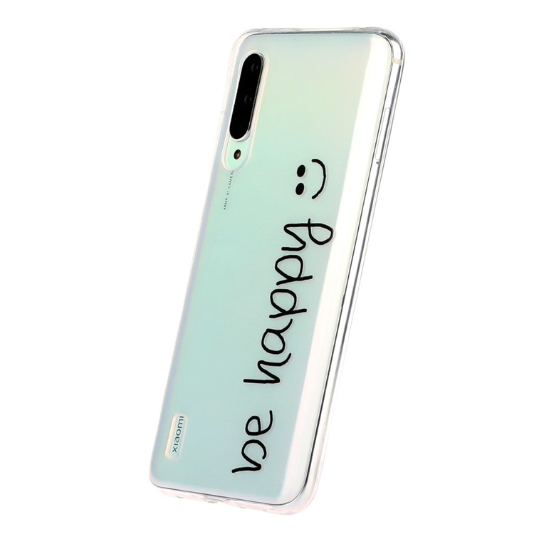 Embossed Pattern TPU Case for Xiaomi Mi CC9e/Mi A3 - Be Happy-5