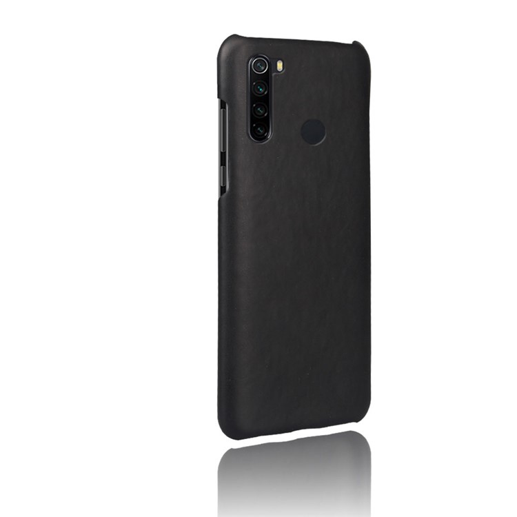 KSQ Crazy Horse Texture PU Leather Coated PC Covering Phone Case for Xiaomi Redmi Note 8 - Black-4