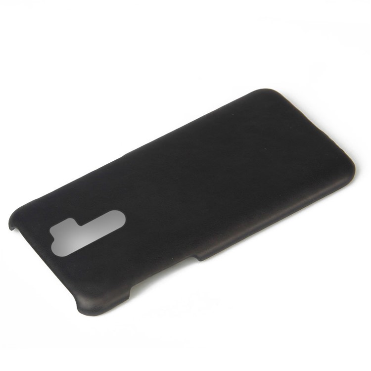 KSQ Crazy Horse Texture PU Leather Coated PC Phone Cover Shell for Xiaomi Redmi Note 8 Pro - Black-2