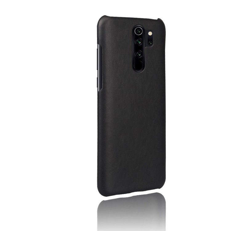 KSQ Crazy Horse Texture PU Leather Coated PC Phone Cover Shell for Xiaomi Redmi Note 8 Pro - Black-4