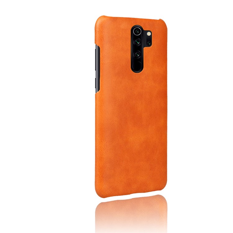 KSQ Verrücktes Pferd Textur PU-Leder Überzogen PC Telefonabdeckung Shell Für Xiaomi Redmi Anmerkung 8 Pro - Orange-4