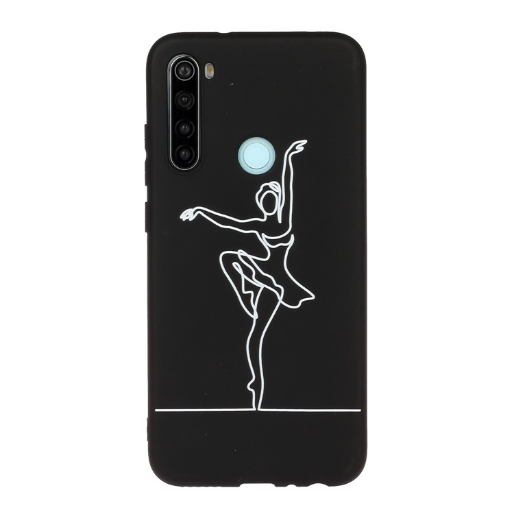 Pattern Printing Matte TPU Shell for Xiaomi Redmi Note 8 - Girl Dancing Ballet-1