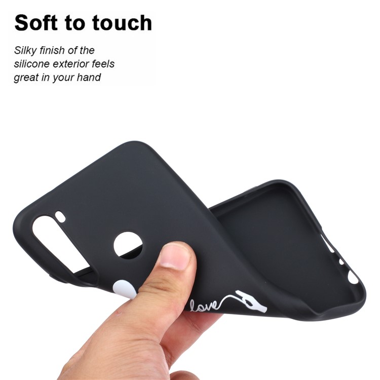 Pattern Printing Matte TPU Shell for Xiaomi Redmi Note 8 - Heart and Love-4