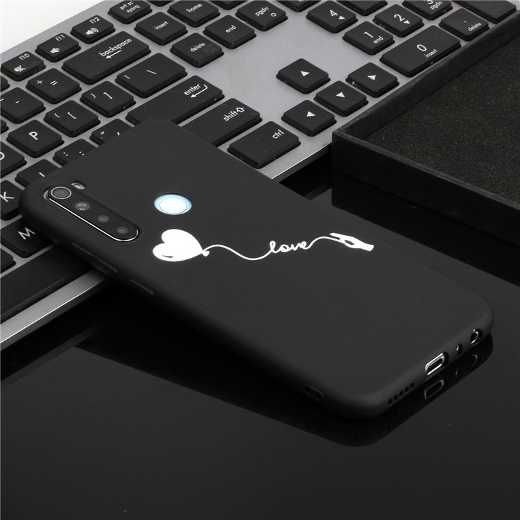 Pattern Printing Matte TPU Shell for Xiaomi Redmi Note 8 - Heart and Love-5