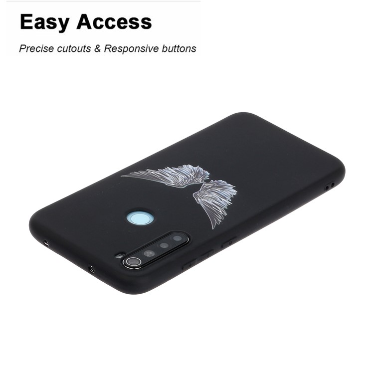 Pattern Printing Matte TPU Shell for Xiaomi Redmi Note 8 - Wings-3