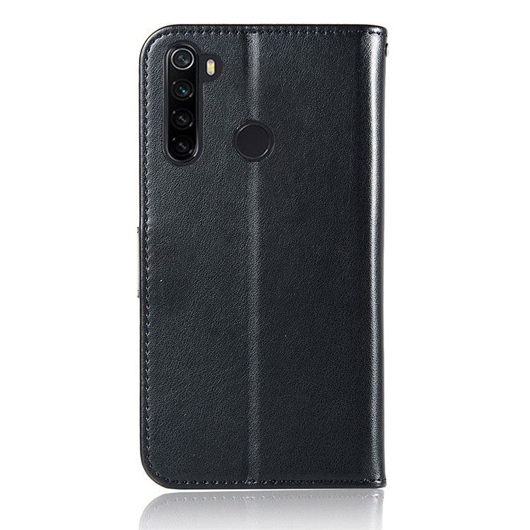 Imprint Dream Catcher Owl Leather Cover for Xiaomi Redmi Note 8 - Black-9