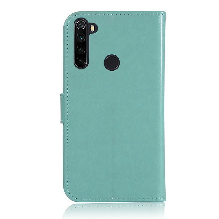 Imprint Dream Catcher Owl Leather Cover for Xiaomi Redmi Note 8 - Green-9