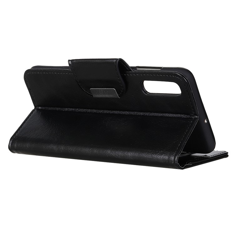 Crazy Horse 6 Card Slots Leather Stand Case for Xiaomi Mi CC9e / Mi A3 - Black-4