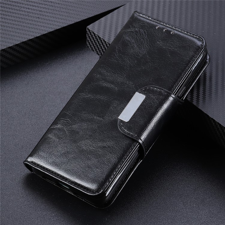 Crazy Horse 6 Card Slots Leather Stand Case for Xiaomi Mi CC9e / Mi A3 - Black-8