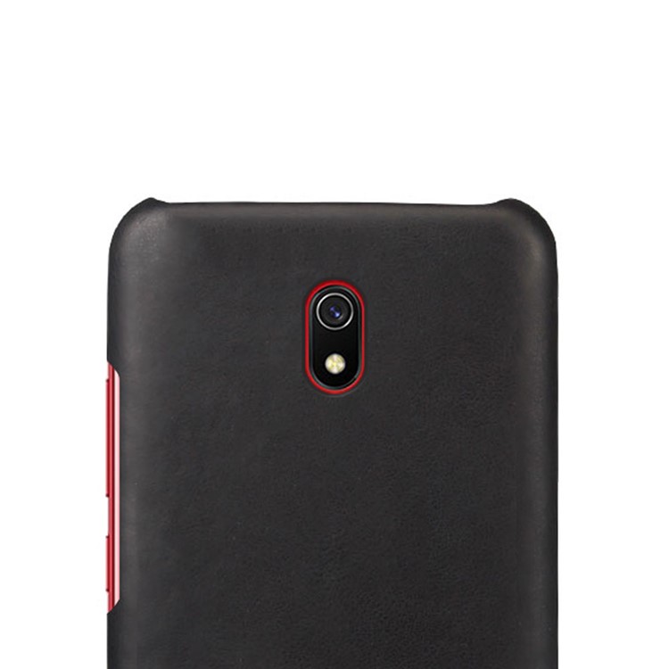 KSQ Crazy Horse PU Leather Coated Hard Plastic Case for Huawei Honor 8A - Black-3