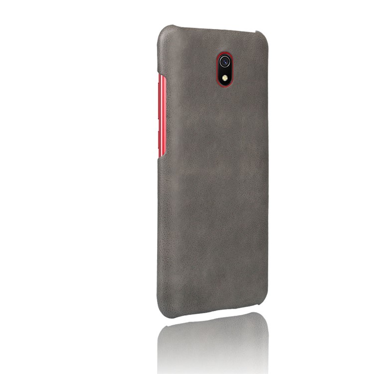 KSQ Crazy Horse PU Leather Coated Hard Plastic Case for Huawei Honor 8A - Grey-4
