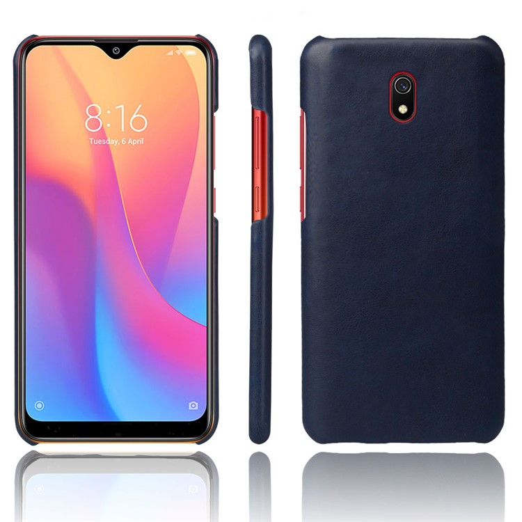 KSQ Crazy Horse PU Leather Coated Hard Plastic Case for Huawei Honor 8A - Blue-1