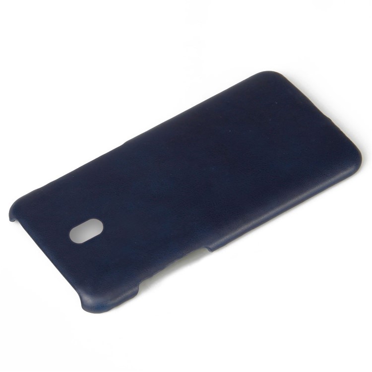 KSQ Crazy Horse PU Leather Coated Hard Plastic Case for Huawei Honor 8A - Blue-2