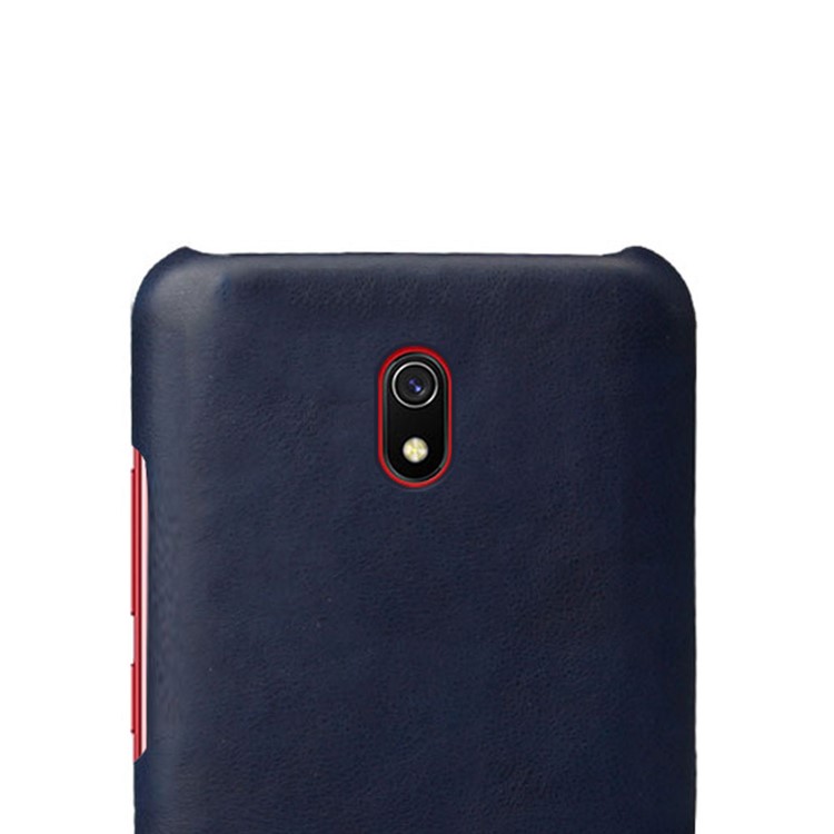 KSQ Crazy Horse PU Leather Coated Hard Plastic Case for Huawei Honor 8A - Blue-3