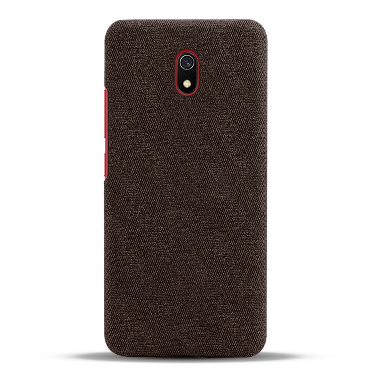 Cloth + PC Cell Phone Case Protective Shell for Xiaomi Redmi 8A - Coffee-3