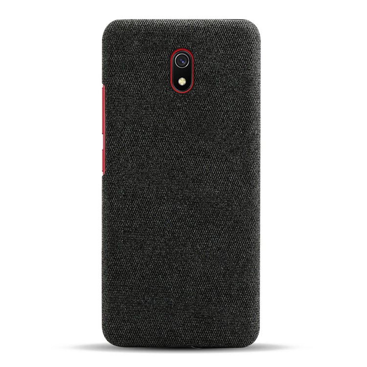 Cloth + PC Cell Phone Case Protective Shell for Xiaomi Redmi 8A - Black-3