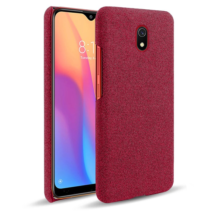 Cloth + PC Cell Phone Case Protective Shell for Xiaomi Redmi 8A - Red-1