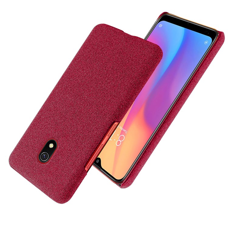 Cloth + PC Cell Phone Case Protective Shell for Xiaomi Redmi 8A - Red-2