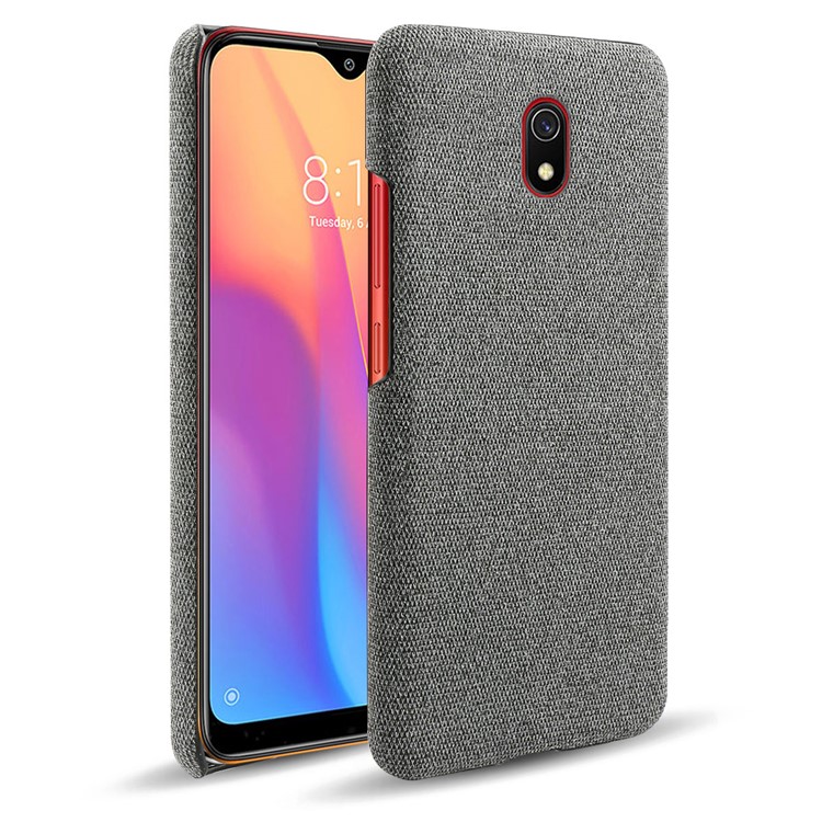 Cloth + PC Cell Phone Case Protective Shell for Xiaomi Redmi 8A - Dark Grey-1