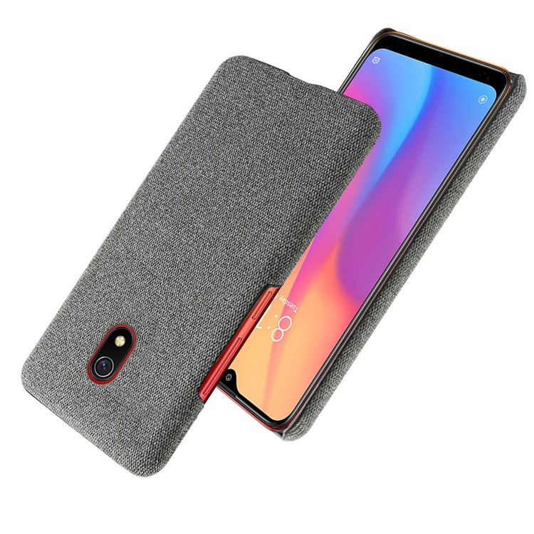 Cloth + PC Cell Phone Case Protective Shell for Xiaomi Redmi 8A - Dark Grey-2