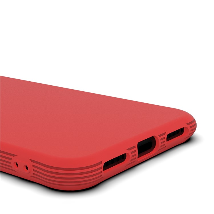 Matte Shock-proof TPU Mobile Phone Casing for Xiaomi Redmi Note 7 / Note 7 Pro (India) / Note 7S - Red-3
