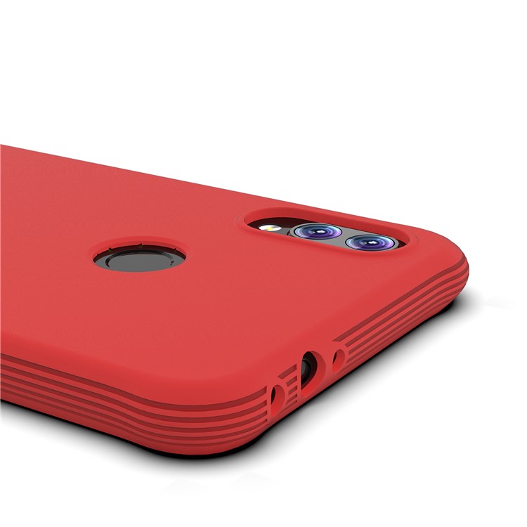 Matte Shock-proof TPU Mobile Phone Casing for Xiaomi Redmi Note 7 / Note 7 Pro (India) / Note 7S - Red-4