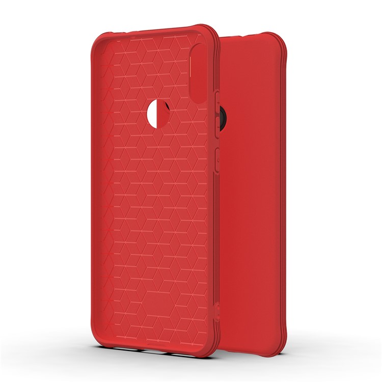 Matte Shock-proof TPU Mobile Phone Casing for Xiaomi Redmi Note 7 / Note 7 Pro (India) / Note 7S - Red-6