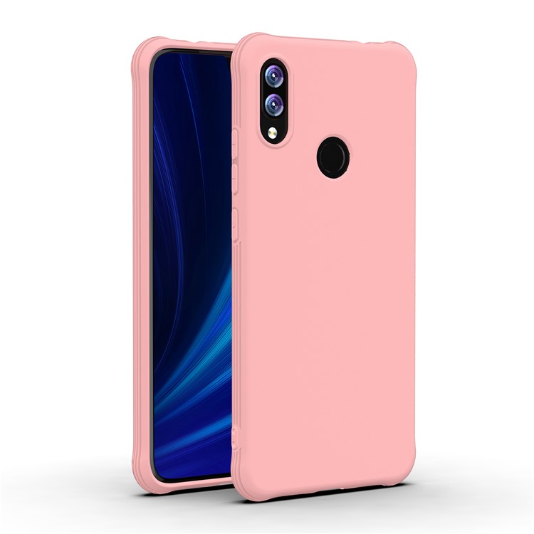Matte Shock-proof TPU Mobile Phone Casing for Xiaomi Redmi Note 7 / Note 7 Pro (India) / Note 7S - Pink-1