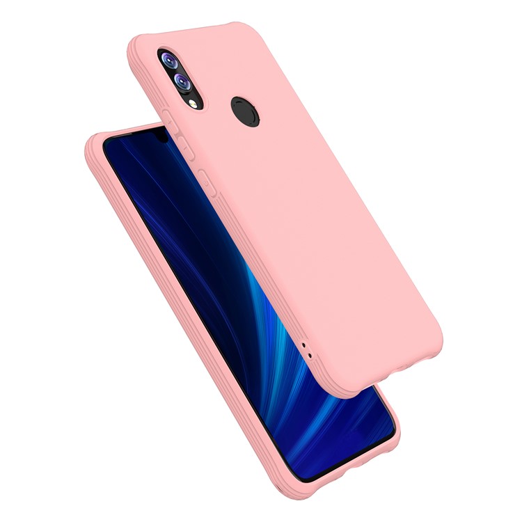 Matte Shock-proof TPU Mobile Phone Casing for Xiaomi Redmi Note 7 / Note 7 Pro (India) / Note 7S - Pink-2