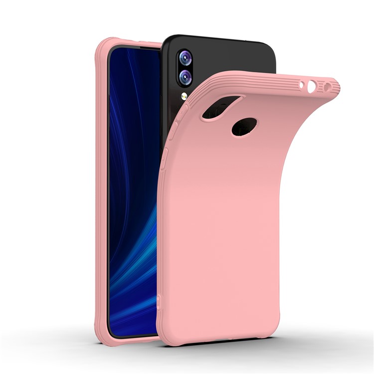 Matte Shock-proof TPU Mobile Phone Casing for Xiaomi Redmi Note 7 / Note 7 Pro (India) / Note 7S - Pink-7