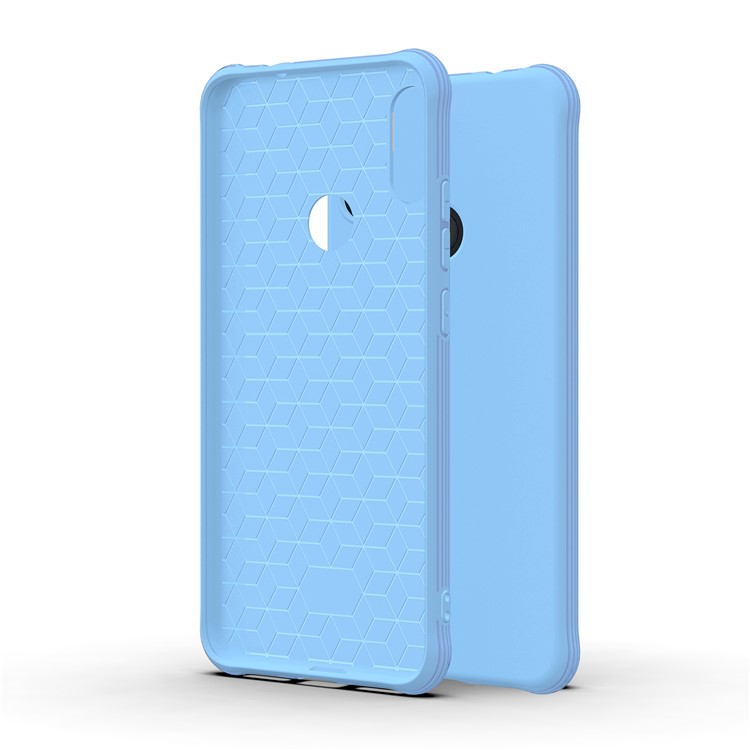 Matte Shock-proof TPU Mobile Phone Casing for Xiaomi Redmi Note 7 / Note 7 Pro (India) / Note 7S - Blue-6