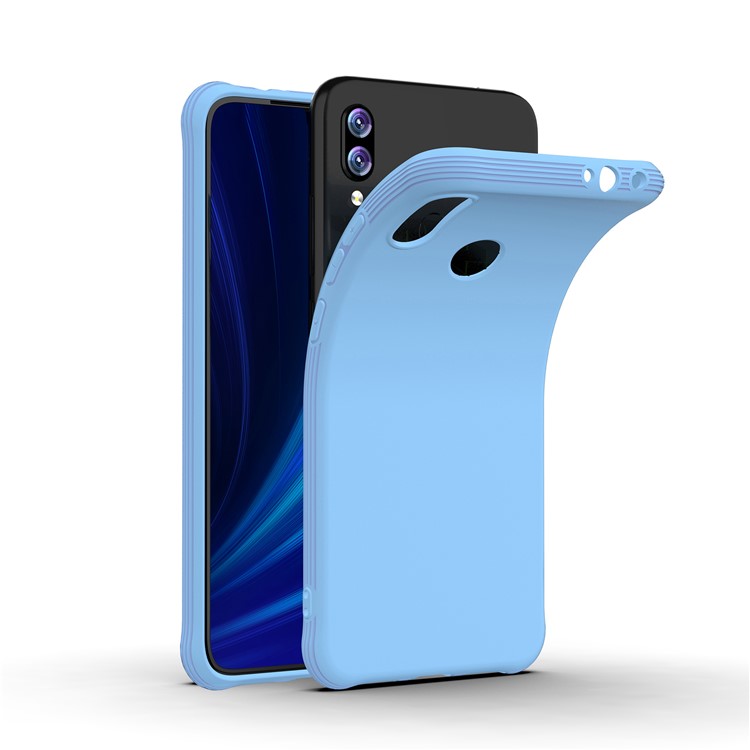 Matte Shock-proof TPU Mobile Phone Casing for Xiaomi Redmi Note 7 / Note 7 Pro (India) / Note 7S - Blue-7