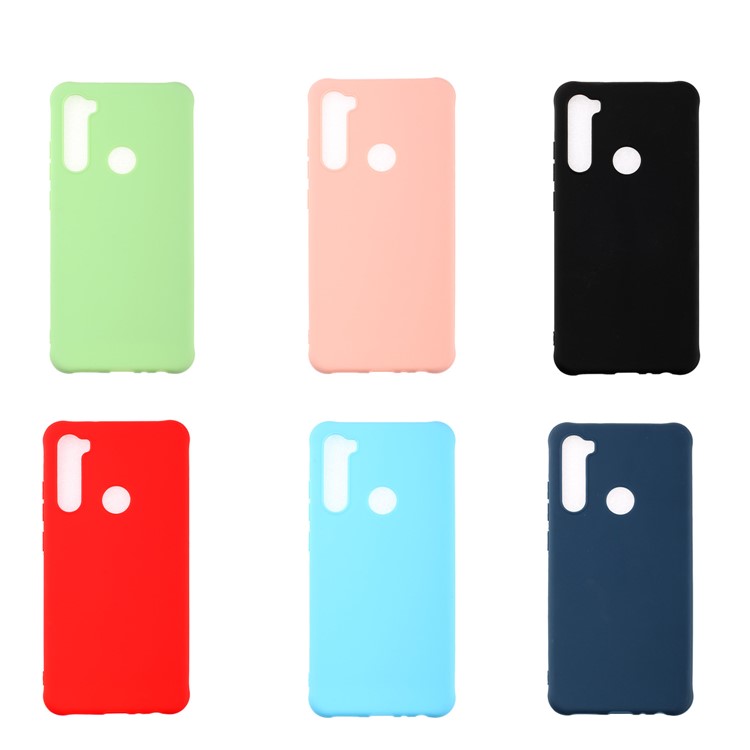 Pure Color Shock-proof TPU Mobile Casing Shell for Xiaomi Redmi Note 8 - Black-6