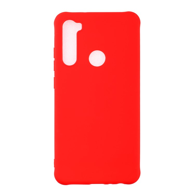 Pure Color Shock-proof TPU Mobile Casing Shell for Xiaomi Redmi Note 8 - Red-1