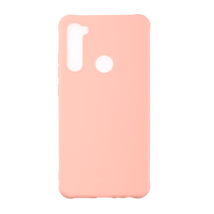Pure Color Shock-proof TPU Mobile Casing Shell for Xiaomi Redmi Note 8 - Pink-1