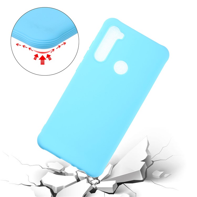 Pure Color Shock-proof TPU Mobile Casing Shell for Xiaomi Redmi Note 8 - Baby Blue-2