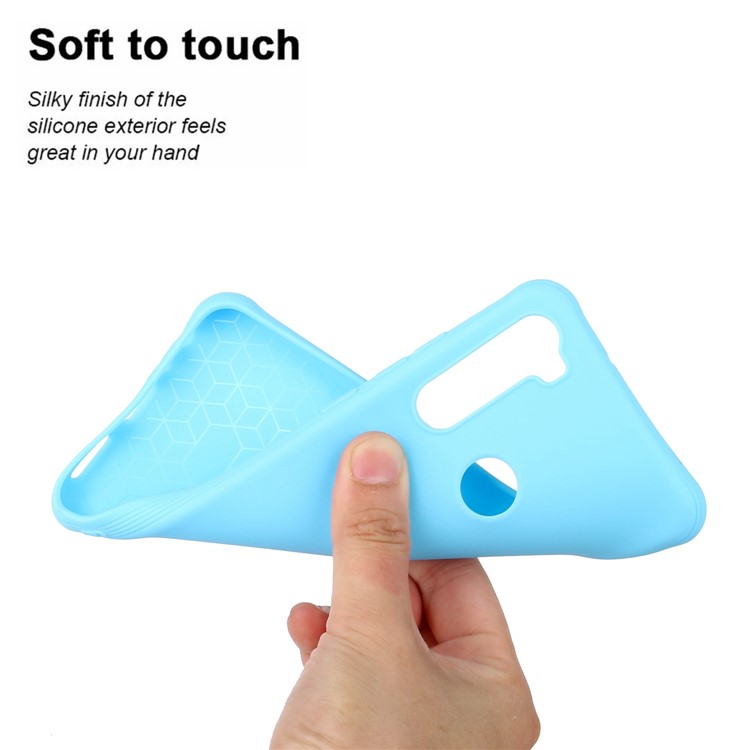 Pure Color Shock-proof TPU Mobile Casing Shell for Xiaomi Redmi Note 8 - Baby Blue-3