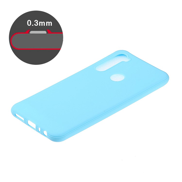 Pure Color Shock-proof TPU Mobile Casing Shell for Xiaomi Redmi Note 8 - Baby Blue-4