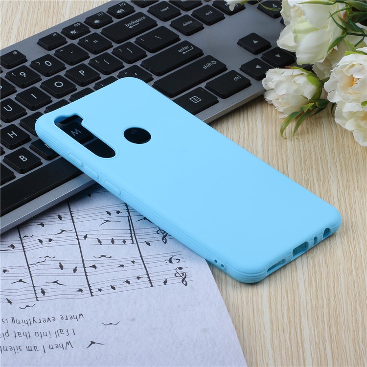 Pure Color Shock-proof TPU Mobile Casing Shell for Xiaomi Redmi Note 8 - Baby Blue-5